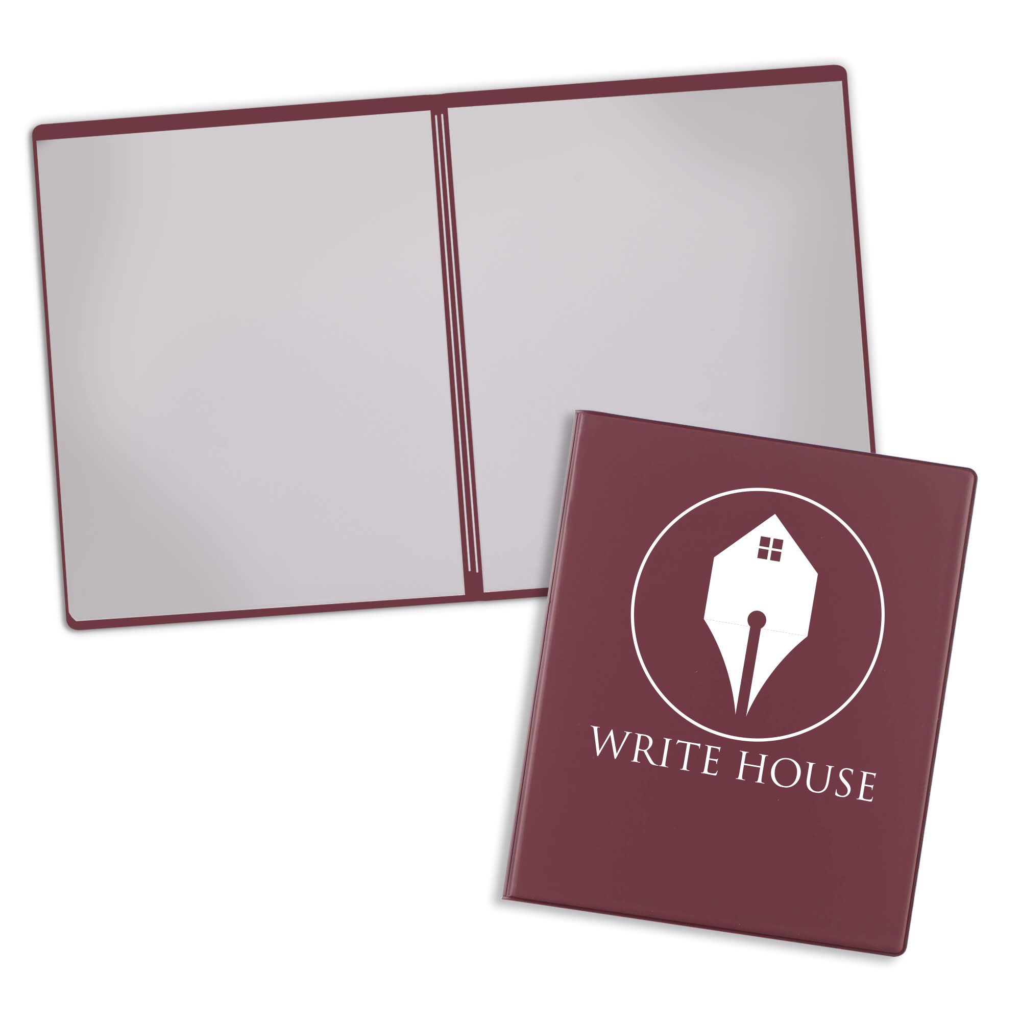 Burgundy Imprinted